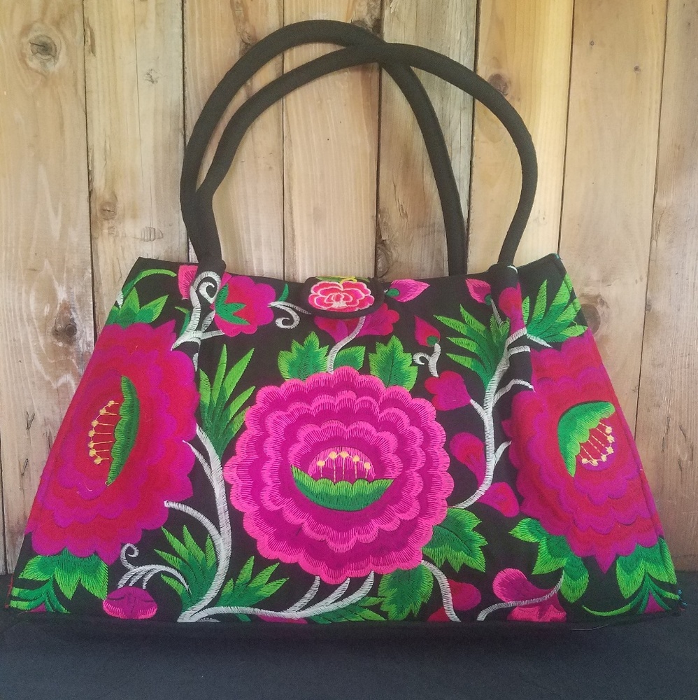 Handmade embroidered purse